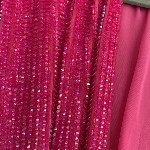 Retrofete Gabrielle Sequin hot pink dress . - Picture 7 of 10